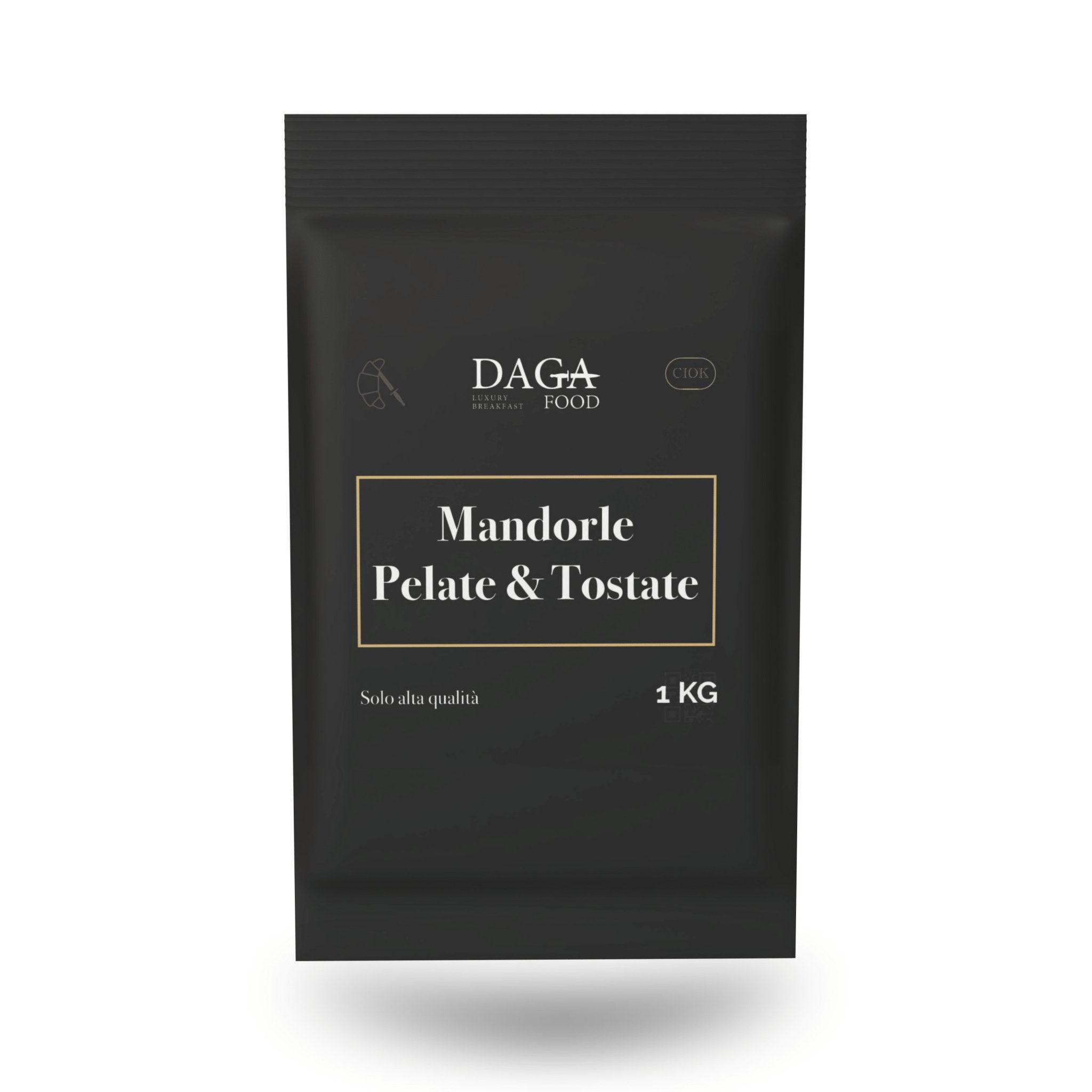 Mandorle intere sgusciate, pelate e tostate 1Kg - DAGA FOOD